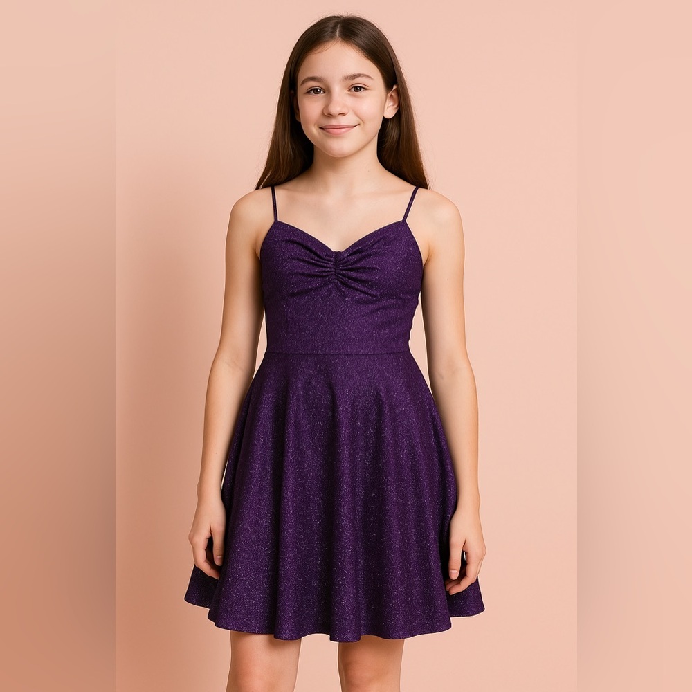 Windsor Velvet Glitter flowy Mini dress Women’s size xxs Brand New